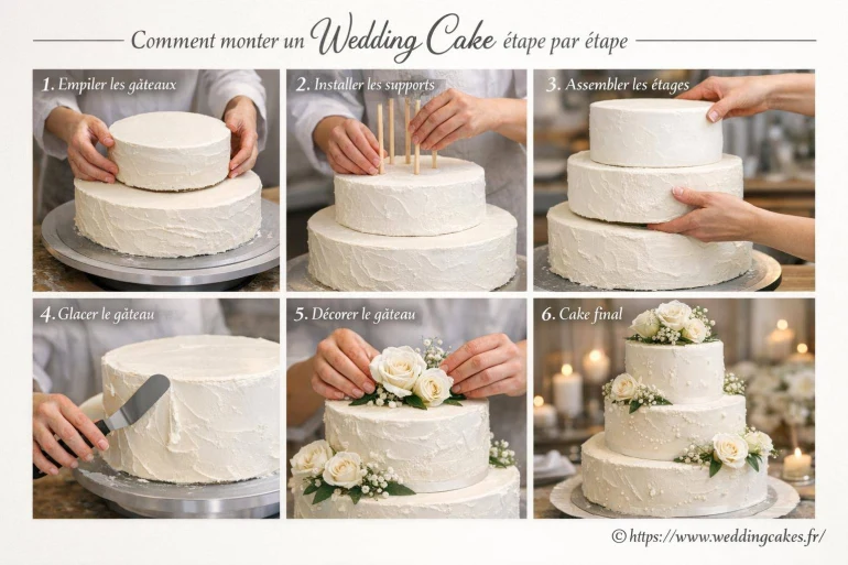 Comment monter un wedding cake étape par étape ?