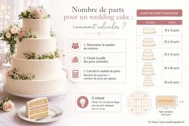 Nombre de parts pour un wedding cake : comment calculer la taille idéale ?