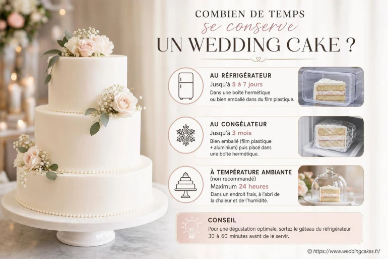 Combien de temps se conserve un wedding cake ?