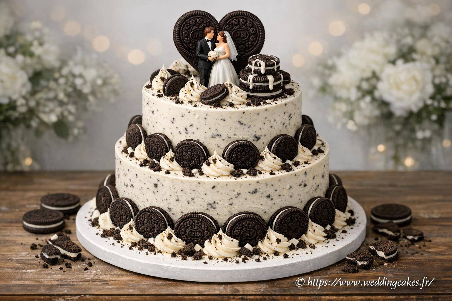 Wedding cake Oreo : comment réussir une crème vanille en 3 étages
