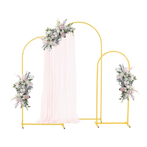 VEVOR Arche de Mariage Lot de 3 Support de Fond Arche 1,8 m 