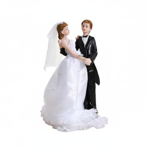 Figurine Couple Mariés Résine Décor