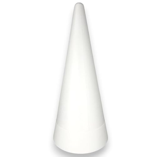 Artif Cône en Polystyrène en 2 Parties, Hauteur 70 cm, Diamè