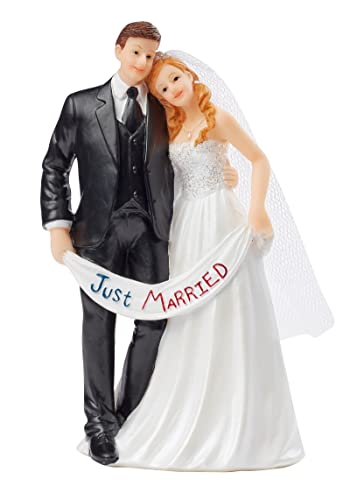 ‘Paire 13,5 cm jeunes mariés Figurine pour gâteau de mariage
