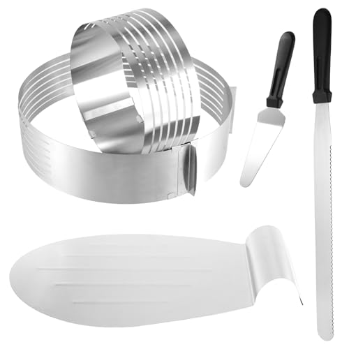 HEIYUET Lot de 5 accessoires de découpe de base de gâteau av