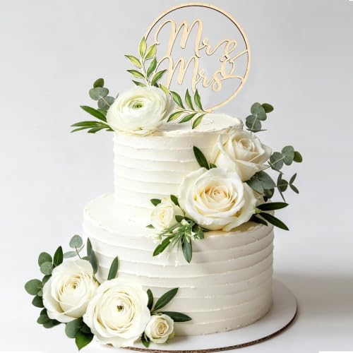 Décoration Gâteau Mariage 16 Pièces, Cake Topper Monsieur & 