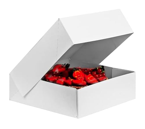 lepetitmitron - Lot de 50 Boîtes à gâteaux hauteur 8cm (32x3