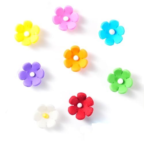 Décors Sucrés Fleur Comestibles pour Gâteau - 48 Pièces - 8 