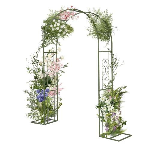 Arche Jardin Rosier Fer Vert Olive