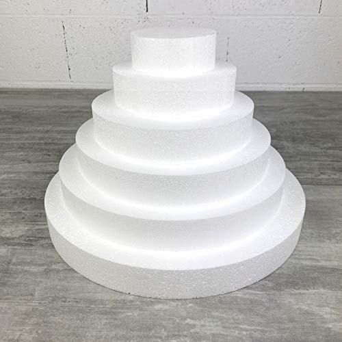 Lealoo Pièce montée en polystyrène Haute densité, Hauteur 24