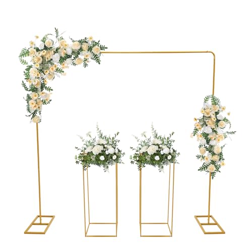 Arche de Mariage Métal 2x2m Or