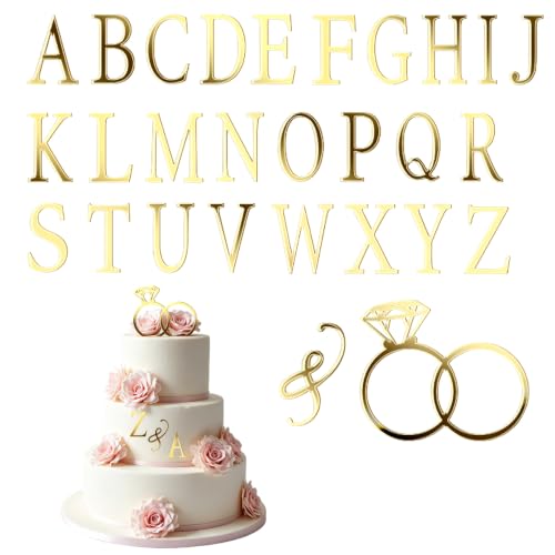 Wedding Cake Topper Bague, Cake topper bague diamant personn