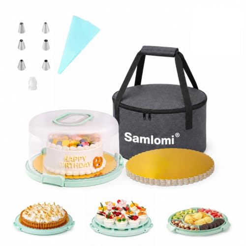 Samlomi Boîte de transport à gâteaux exceptionnellement gran