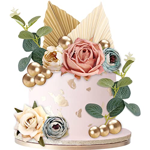 VEGCOO 24 Pcs Décoration Gâteau, Deco Gateau Anniversaire Ma