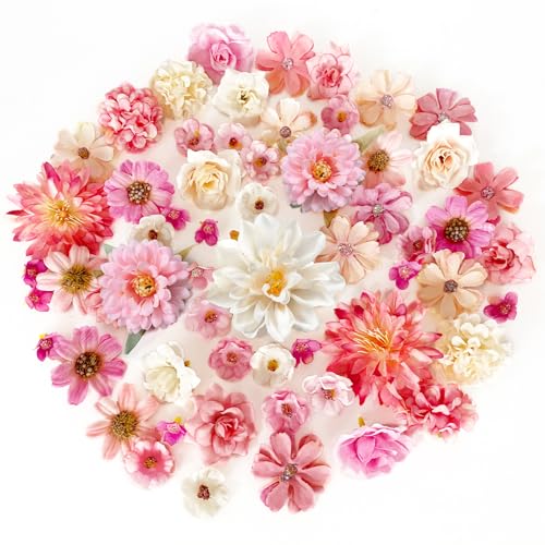 ROLLWAY 60pcs Fleurs Artificielles Deco，Mini Fleur Artifici