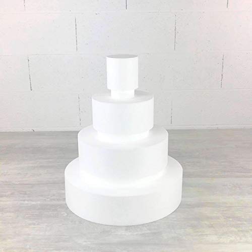 Lealoo Petite Pièce montée Wedding Cake, Hauteur 49 cm, Base