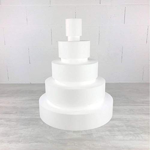 Lealoo Pièce montée Wedding Cake, Hauteur 62 cm, Base Ø 50cm