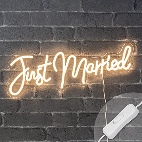 Neon led Just Married 58CM - Neon Mural Blanc Chaud sur Sect
