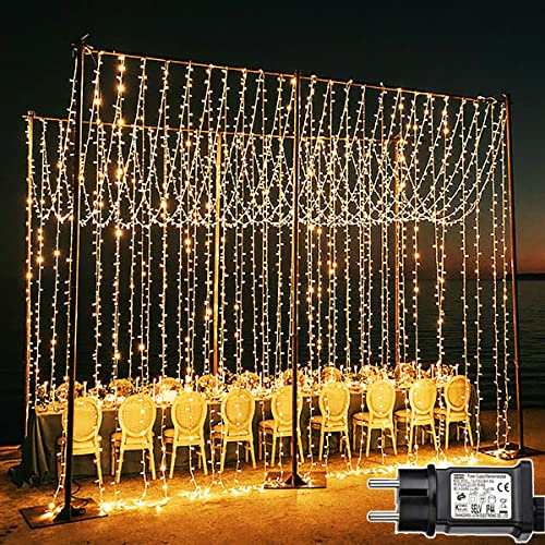 Joycome Rideau Lumineux 600 LED 6m x 3m Rideau Lumineuse Noë